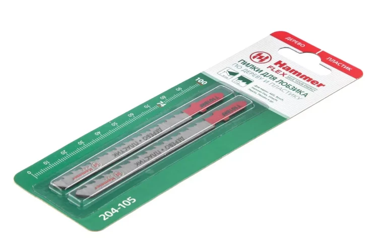 Пилки для лобзика HAMMER JG WD T101BRF (2шт.) купить в Нягани