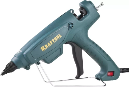 Пистолет клеевой (термоклеящий) &quot;PRO&quot;, KRAFTOOL 06843-220-12, эл, двухкомп корпус, рабоч темп 193град, выход клея 1,2кг/час, d=12мм, 220Вт 06843-220-12 купить в Нягани
