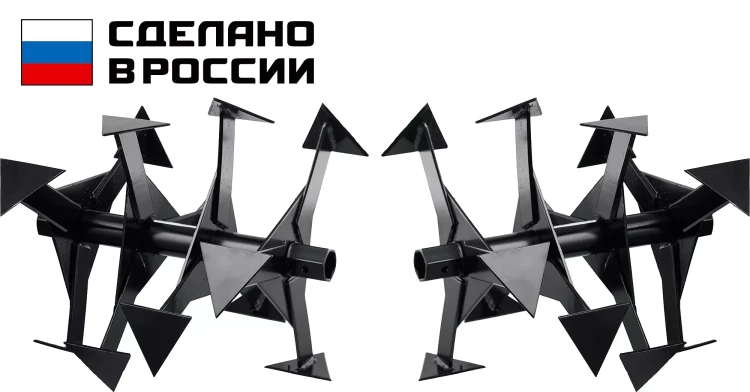 ЗУБР Ф-2, НЕХ 32, фрезы гусиные лапки для мотоблоков (707108-2) купить в Нягани