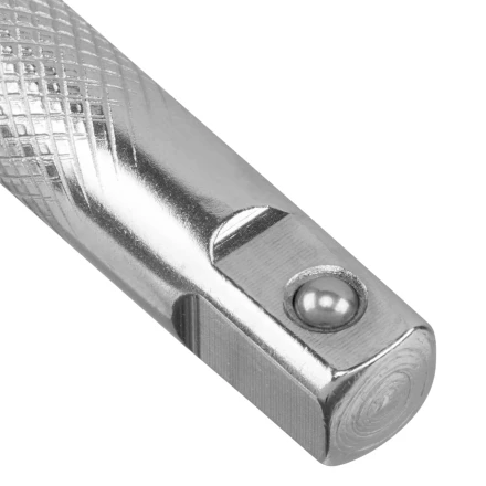 Вороток Г-образный, 375*100 мм, квадрат 1/2&quot;, CrV, матовый хром Denzel 14067 купить в Нягани