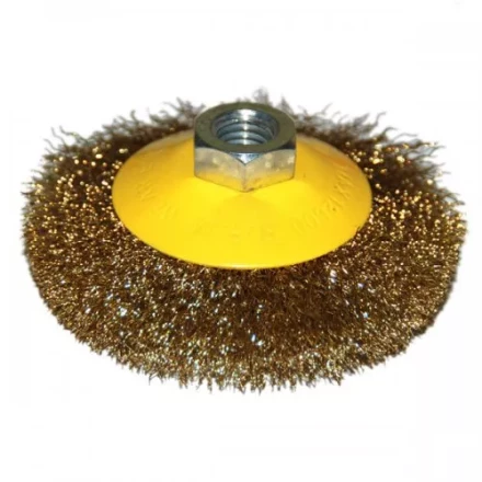 Щетка для УШМ М14/100 мм выгнутая сталь прямая Энкор 51561 купить в Нягани