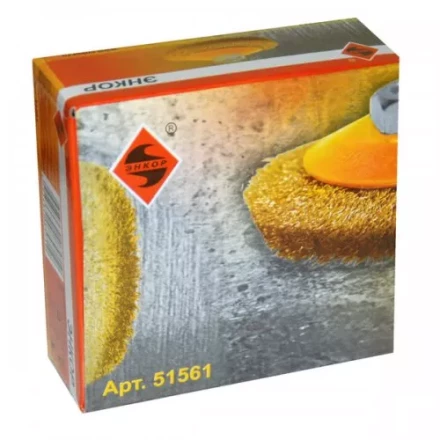 Щетка для УШМ М14/100 мм выгнутая сталь прямая Энкор 51561 купить в Нягани