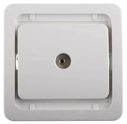 Розетка СВЕТОЗАР &quot;ГАММА&quot; телевизионная одинарная, цвет белый SV-54115-W купить в Нягани