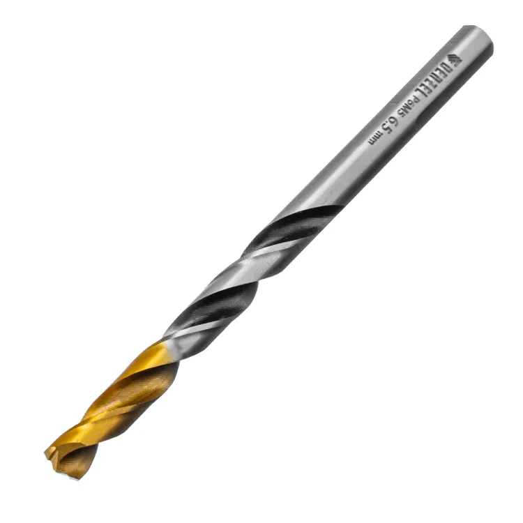 Сверло спиральное по металлу Denzel 6,5 x 93мм, Р6М5, Golden Tip, многогранная заточка, 718279 купить в Нягани