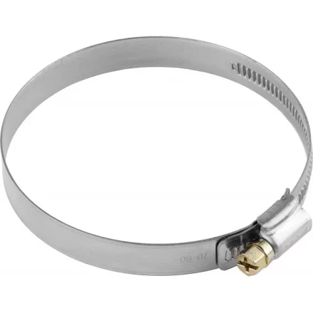 Хомуты ЗУБР &quot;ЭКСПЕРТ&quot;, нерж. сталь, накатная лента 12 мм, 90-110 мм, 50 шт 37822-90-110-50 купить в Нягани