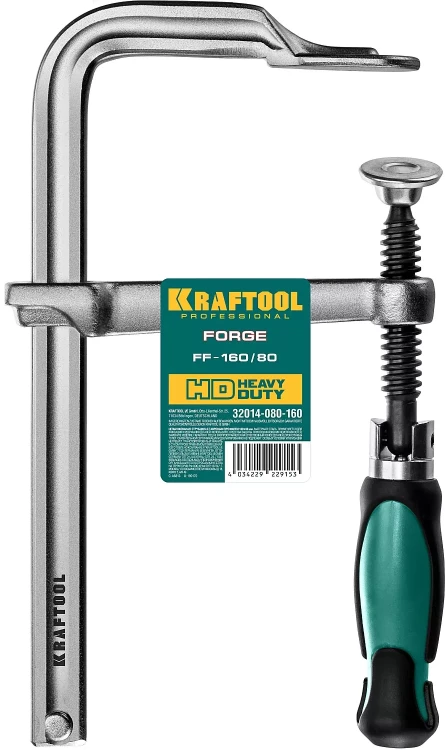 Струбцина KRAFTOOL FORGE тип F,цельнокованая 32014-080-160 купить в Нягани