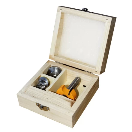 Набор фрез кромочных фальцевых 6 подшипников хвостовик 12 мм 46329 купить в Нягани