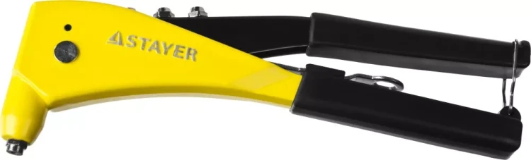 Заклепочник, STAYER ProFix "RX600", литой корпус, для заклепок d=2,4 / 3,2 / 4,0 / 4,8 мм - алюминий и сталь купить в Нягани