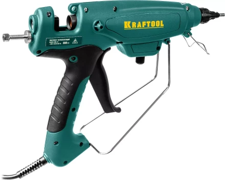 Пистолет клеевой (термоклеящий) &quot;PRO&quot;, KRAFTOOL 06843-300-12, электр, двухкомп корпус, регулятор темп, выход клея 1,5 кг/час, d=12мм, 300Вт 06843-300-12 купить в Нягани