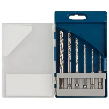 Набор ЗУБР &quot;ЭКСПЕРТ&quot;:  Сверла  по металлу, шестигранный хвостовик 1/4&quot;, быстрорежущая сталь Р6М5, 4,5,6,8,10мм, 5 пред 29623-H5 купить в Нягани