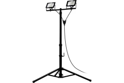 ЗУБР ПСК 30х2, 2 х 30 Вт, 6500 К, IP 65, 1.6 м, светодиодные прожекторы на штативе, Профессионал (57145-2-30)