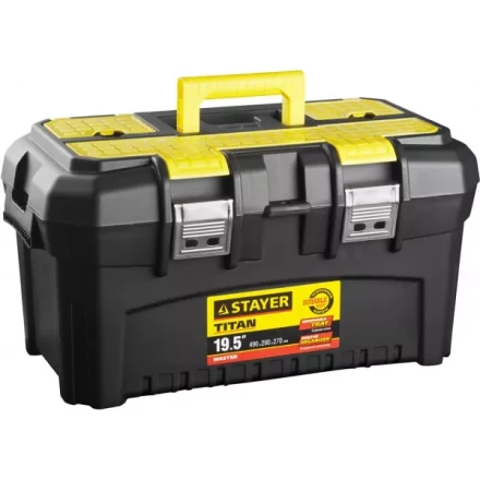 Ящик для инструмента &quot;TITAN-19&quot; пластиковый, STAYER 38016-19 купить в Нягани