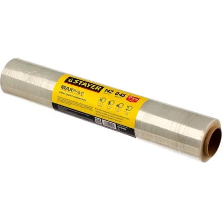 Стрейч-пленка &quot;MAXProtect&quot; упаковочная, ручная, 17мкм, 0,45 х 142 м, STAYER Master 12610-450 купить в Нягани